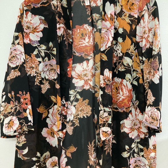 Xhilaration Kimono/Coverup Short Sleeve Size Large - Picture 8 of 11